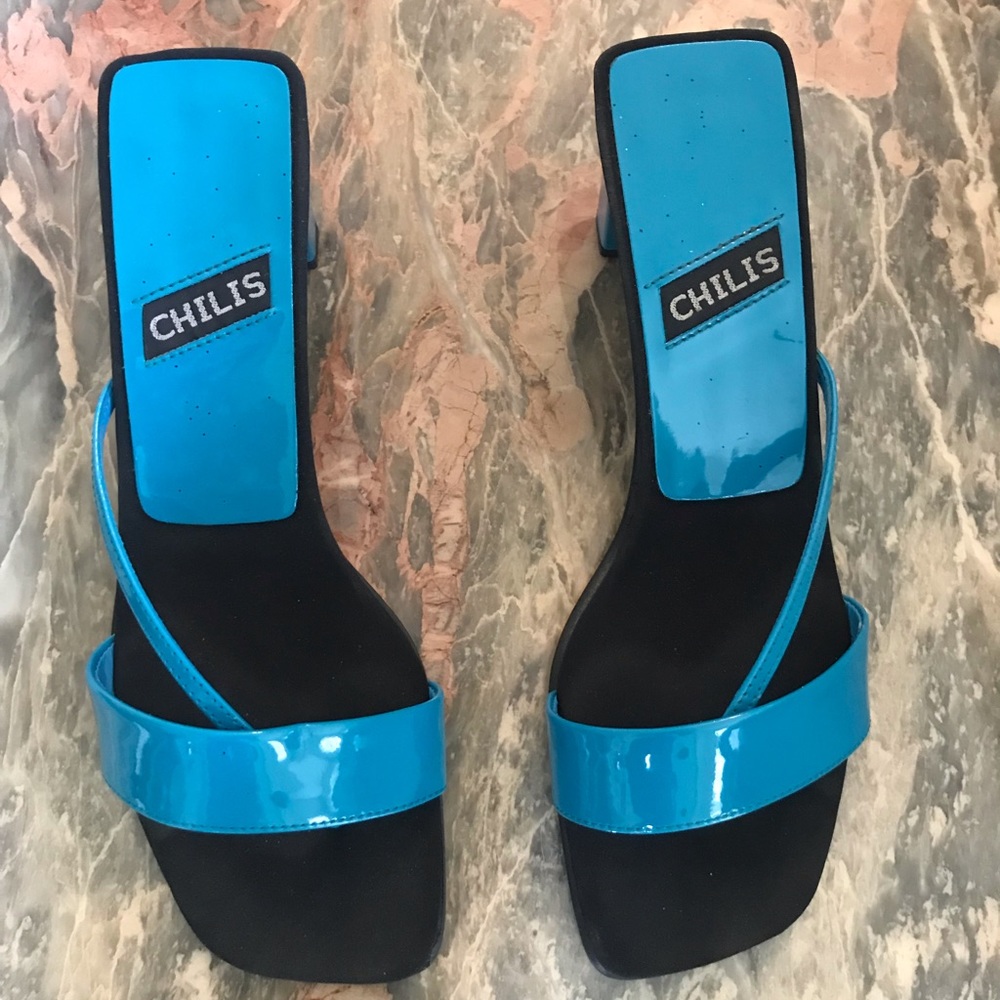 Women’s Sandals Patent Turquoise
